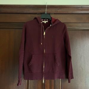 Burberry Zip Up Hoodie